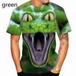 Uudsus Naljakas 3D Prindiga Must Sinine Madu Draakon Meeste Naiste Lahe T-s&auml;rk Spordi T-s&auml;rk XS