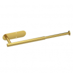 Paberr&auml;tikuhoidja Roostevabast terasest Seinale paigaldatav Punch-free Suure kandev&otilde;imega &uuml;mbriskilega korraldaja Vannitoa paberirullide hoiukoht kuldne