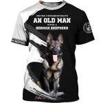 Mess With I Fight Back Saksa lambakoera 3D prinditud T-s&auml;rgid Funny Dog Tee Tops s&auml;rgid Unisex XL