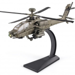 Helikopter AH-64 Longbow Apache Helikopteri Mudelllennuk, Diecast S&otilde;jaline R&uuml;ndehelikopter, Mudellennuk Valguse ja Heliga, S&otilde;jav&auml;ehuvilised 28*22*8cm tumeroheline v&auml;rv