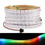 DC5V WS2812B RGBIC nutikate pikslitega LED-ribavalgustid, individuaalselt adresseeritavad haldjas neoonlint, unistuste v&auml;rv autoruumi sisekujunduslint 1m-60LEDS