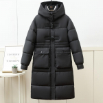 Talvejoped, naiste mantlid, kapuutsiga, suures suuruses mood, lahtised paksud soojad pikad parkad naiste mantlid 3XL must