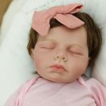 48 cm pehme kehaga vasts&uuml;ndinud beebi taass&uuml;ndinud nukk Loulou elutruu pehme puudutusega kaisuline beebi mitmekihiline maalimine 3D-nahalelu 45cm