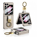 S&otilde;rmusehoidja telefoni&uuml;mbris Samsung Galaxy Z Flip 6 5 4 3 Flip6 Flip5 Flip4 Flip3 5G mattplastist k&otilde;va kestaga &uuml;li&otilde;huke p&otilde;rutuskindel kaitsekate Galaxy Z Flip4