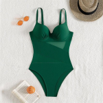 &Uuml;hes t&uuml;kis naiste ujumisriided Sling Ujumisriided Solid Push Up Seksikas Monokini Body Ujumiskost&uuml;&uuml;m Naistele Suvine v&otilde;rguga rannariided S