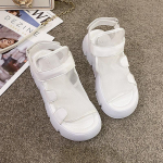 Sandaalid Naiste paksu tallaga hingavad v&otilde;rgud Velcro Rooma sandaalid Naiste paksu tallaga libisemiskindlad sandaalid kerged ja mugavad 35 must