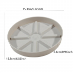 Taimealus Vastupidav plastikust &uuml;mmargune lillepott tilgaalus Paksem m&auml;danemisvastane juur siseruumides &otilde;ues koduaeda 153mm valkjas v&auml;rv