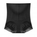 Naiste alusp&uuml;ksid k&otilde;rge v&ouml;&ouml;kohaga pits tikandid lilled k&otilde;hupiiretega tagumikku t&otilde;stetud &otilde;huke pehme antiseptik Suurep&auml;rane M must