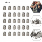 30 tk keermestatud siset&uuml;kid sisemine M6X1.0 v&auml;limine M8X1.25 pikkus 10 mm isane emane mutter
