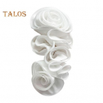 3D lilleline aplikatsioon pits kampsun kleit pluus Dekoor DIY &otilde;mblemine plaaster Rind Lillede &otilde;mblemine Aplikatsioonid R&otilde;ivad Aksessuaarid Pulmapeo riided valge