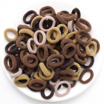 100 tk. V&auml;rviline Ealstic Juuksepael, hobusesaba, Scrunchie Kummipael naistele Tavalised nailonist juuksepaelad, elastsed t&uuml;drukud