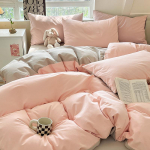 &Uuml;hev&auml;rviline tavaline neljaosaline komplekt, tekikate, tekikate, voodipesu, voodipesu, &uuml;li&otilde;pilaste &uuml;hiselamu &uuml;hekordne kolmeosaline komplekt 1.5m bed