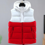 Talvine krae, soe kapuuts, &uuml;hev&auml;rvilised, sobivad vestid, meeste p&uuml;ksid, trendikad soojad jakid 4XL punane