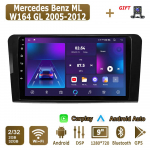 Android Carplay autoraadio Mercedes Benz ML W164 GL 2005-2012 multimeediumipleieri peakomplekti stereo GPS-navigatsioon BT WIFI 2+32GB 2+32GB