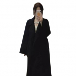 Naiste talvemantel v&ouml;&ouml;ga lahtik&auml;iva kraega Taskud puhast v&auml;rvi kardigan keskmise pikkusega mantel Termiline pikkade varrukatega reisimine tutvumiseks talvejope M punane