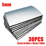 10/30 lehte auto m&uuml;rasummuti soojusisolatsioonimatt Alumiiniumfoolium helikindel m&uuml;ra isolatsioon auto mootorile summutav 25*18cm*5mm