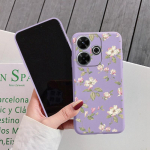 Lilled Pehme Silikoonist &Uuml;mbris Xiaomi Redmi Note 13 Pro 13C 14 Poco C65 Samsung A55 A35 M35 S24 iPhone Huawei Honor 200 Realme Kaamera P&otilde;rutuskindel Kate Samsung Galaxy S9 Plus lilla