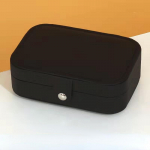 Kaasaskantav ehtekarp Ehtekorraldaja Kuva Reisi ehtekarp Suure suurusega karbid nuppude panipaik must