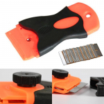 Akende autokleebiste plastikust kaabitsast spaatli eemaldamise t&ouml;&ouml;riistade komplekt raseerimisteradega