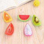 5-osaline kirjatarvete Fruit plastist pliiatsiteritaja