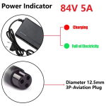 72V laadija 5A 20S liitium-ioonaku laadija 84V 5A intelligentne kiirlaadimise EU pistik koos jahutusventilaatoriga 84V 5A Aviation