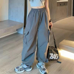 5-14a lastele Hip Hop Joggers P&uuml;ksid K&otilde;rge v&ouml;&ouml;kohaga Vintage vabaaja t&auml;navar&otilde;ivad kottis p&uuml;ksid T&uuml;drukutele p&uuml;ksid Teismeliste sirged p&uuml;ksid 150