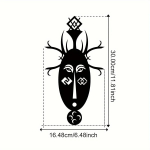 Creative Masks Iron Crafts Unikaalne sise- ja v&auml;liskaunistus, sobib ideaalselt elutuppa, magamistuppa ja v&auml;lisseinte kaunistamiseks helehall v&auml;rv