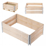 KADAX Nadstawka Paletowa Drewniana 120x80cm Pojemnik Paleta Grządka Pakiet 2szt