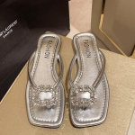 Moodsad Suvised Sussid Naiste Madalad Luksuslikud V&auml;lisplaaži Pl&auml;tud Naiste Sandaalid Trend Br&auml;ndi Disain Slaidkingad Naine 2024 Suur Suurus 42 36 h&otilde;be