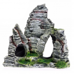 Mini dekoratiivne roheline muru kala akvaarium Dekoratiivne vaik akvaariumi tarvikud Akvaariumi vaigu koobas Mountain View Deco