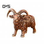 Messingist kitse kujuke Vintage pika sarvega lambamudel Miniloom metallist kuju skulptuur t&ouml;&ouml;laua Feng Shui t&ouml;&ouml;laua kaunistus pronksi