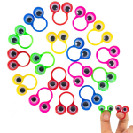 20 tk Juhuslikud armsad silmamuna r&otilde;ngad s&otilde;rmenukk silmamuna peo lemmikm&auml;nguasjad lastele s&uuml;nnip&auml;evaks Halloweeni pulmapeo tarvikud