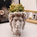 3D-prinditud kuju Lilleseade Vaas Ornamendid Kaunistusvaas Loominguline valge
