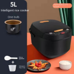 5L riisikeetja koduseks kasutamiseks, suure mahutavusega, multifunktsionaalne intelligentne supikeetja valge