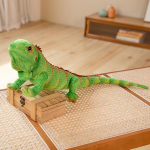 65/95cm Nagu P&auml;ris Sisaliku Nukk Pl&uuml;&uuml;s M&auml;nguasi T&auml;idetud Pika Sabaga Roheline Metsik Roomaja Loom Pl&uuml;&uuml;sikas Peluche Poisid T&uuml;drukud S&uuml;nnip&auml;evakink 65cm heleroheline v&auml;rv