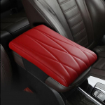 Padi Nahk M&auml;luvaht Auto K&auml;etugi Auto K&auml;etoe Kast Matt K&otilde;rgendus Konsool Universaalne Keskmine Padi Triip Romb Tikand K&auml;etugi Iste Kast One Size punane