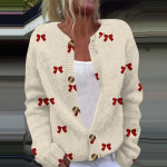 Naiste moodne vibutr&uuml;kiga pikkade varrukatega kootud kardiganist n&ouml;&ouml;biga sulejope L khaki