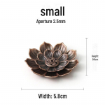 Loovad Zen Lotus viirukip&otilde;leti ja -hoidja kaunistused Small Lotus Incense Tray