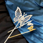 1 tk Hair Stick Fashion Mobile Flight Grace juukseaksessuaarid s&auml;ravad Y2K Butterfly juukseklambriga juuksen&otilde;el