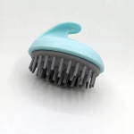 Silikoonist peanaha massaažikamm &ndash; s&uuml;gelusevastane &scaron;ampoonihari meestele ja naistele Large shampoo brush sinine