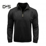 Meeste kevads&uuml;giss&auml;rk lukuga krae &uuml;hev&auml;rviline pullover, pikad varrukad keskmise pikkusega &auml;ristiilis vabaajar&otilde;ivad igap&auml;evaseks S khaki