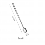 Pika k&auml;epidemega 304 roostevabast terasest kohvilusikas j&auml;&auml;tise magustoidu tee segamislusikas piknikule m&otilde;eldud k&ouml;&ouml;gi jaoks s&ouml;&ouml;gibaari t&ouml;&ouml;riistad tarvik