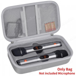 Juhtmevaba mikrofoni &uuml;mbris JBL PartyBox juhtmevaba kahe mikrofoni s&uuml;steemi laulmiseks karaoke jaoks, kahe mikrofoniga k&auml;eshoitav reisikott hoiustamiseks hall