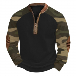 Meeste talvine pandlaga dressipluus Meeste tr&uuml;kitud meeste kampsun L