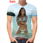 Enimm&uuml;&uuml;dud suvise rannabikiinimudeliga 3D-prindiga T-s&auml;rk Fun Creative Passion Meeste ja naiste vaba aja veetmise T-s&auml;rk S