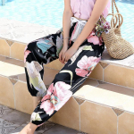 Naiste suvised puuvillased siidist s&auml;&auml;sevastased lahtised Beach Bloomers pidžaamap&uuml;ksid Plus Size (120-160lbs)
