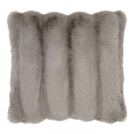 Galena oreiller 45x45cm imitation fourrure beige.
