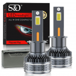 2tk 60000LM H7 LED H1 Canbus H4 H11 H8 9005 HB3 9006 HB4 9012 Hir2 auto esitulede pirnid CSP neli vasktoru 6500K valge auto esilatern H1