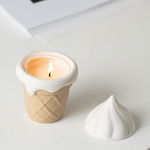 Candle Cup lauaarvuti kaunistuseks j&auml;&auml;tisekujuline, armas, ideaalne kingitus unikaalses pakendis kodu