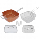 4-osaline roostevabast terasest mittekleepuv praepann multifunktsionaalne kastrul k&ouml;&ouml;gitarbed